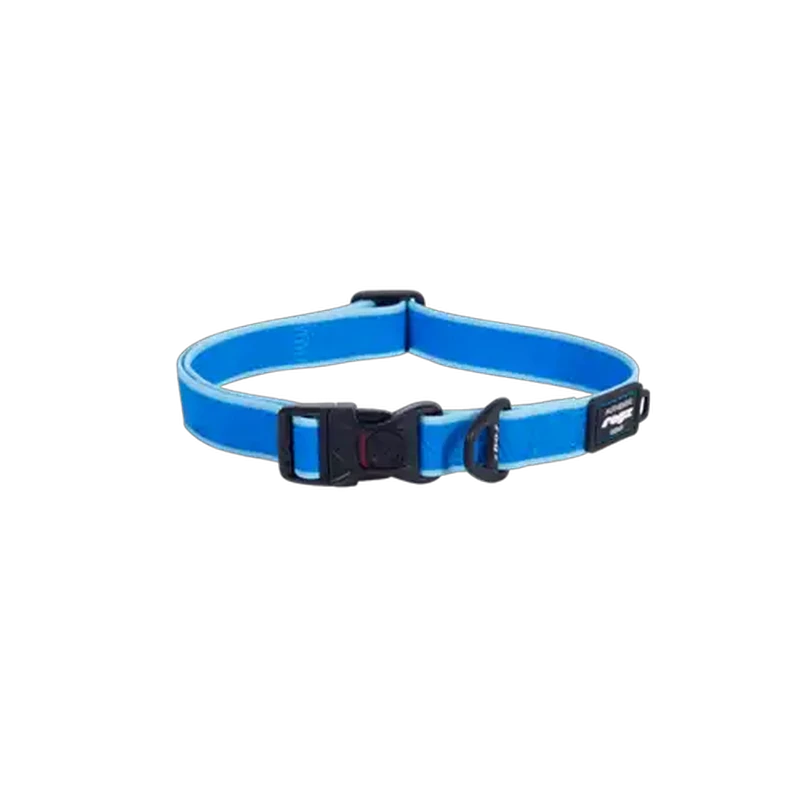 Rogz Blue Amphibian Dog Collar Large