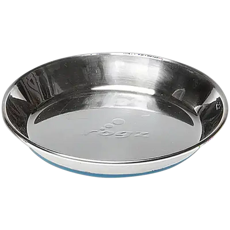 Rogz Blue Stainless Steel Non-Slip Cat Bowl