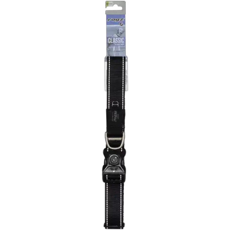 Rogz Extra Extra Large Black Classic Dog Collar