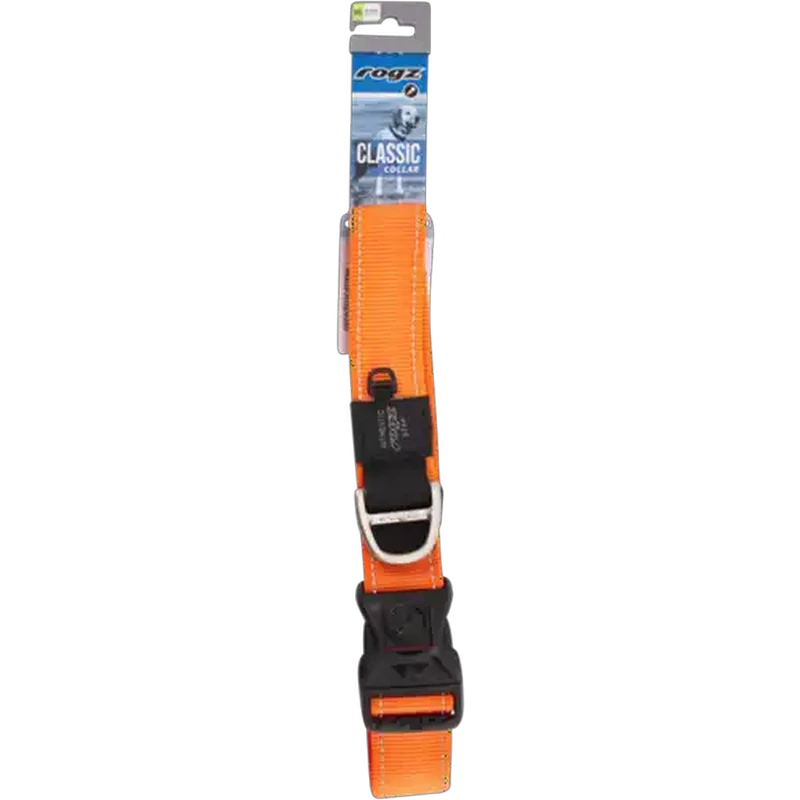 Rogz Extra Extra Large Orange Classic Dog Collar