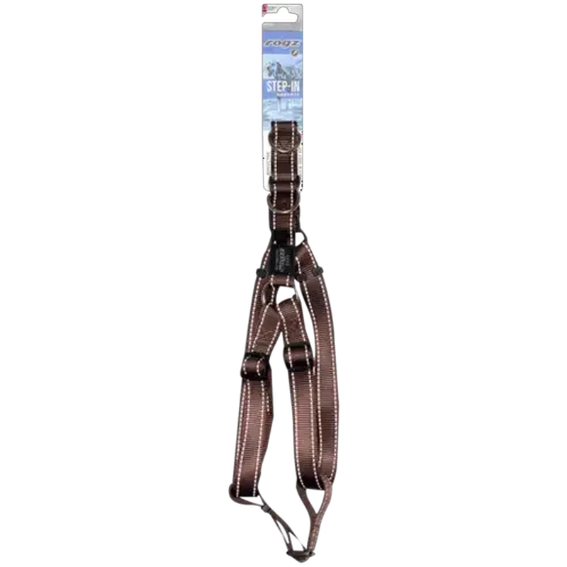 Rogz Extra Large Brown Utility Step-In Dog Harness