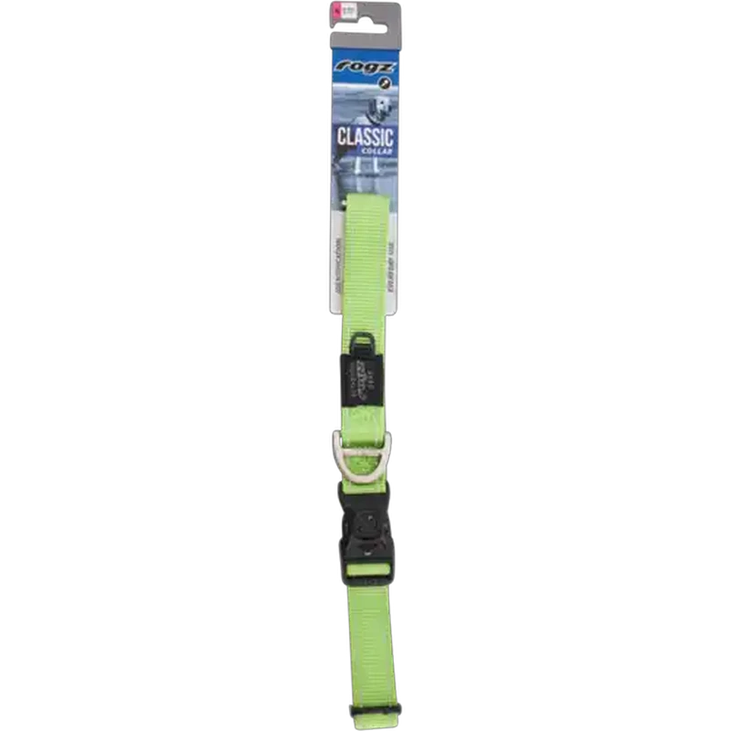 Rogz Extra Large Lime Classic Dog Collar