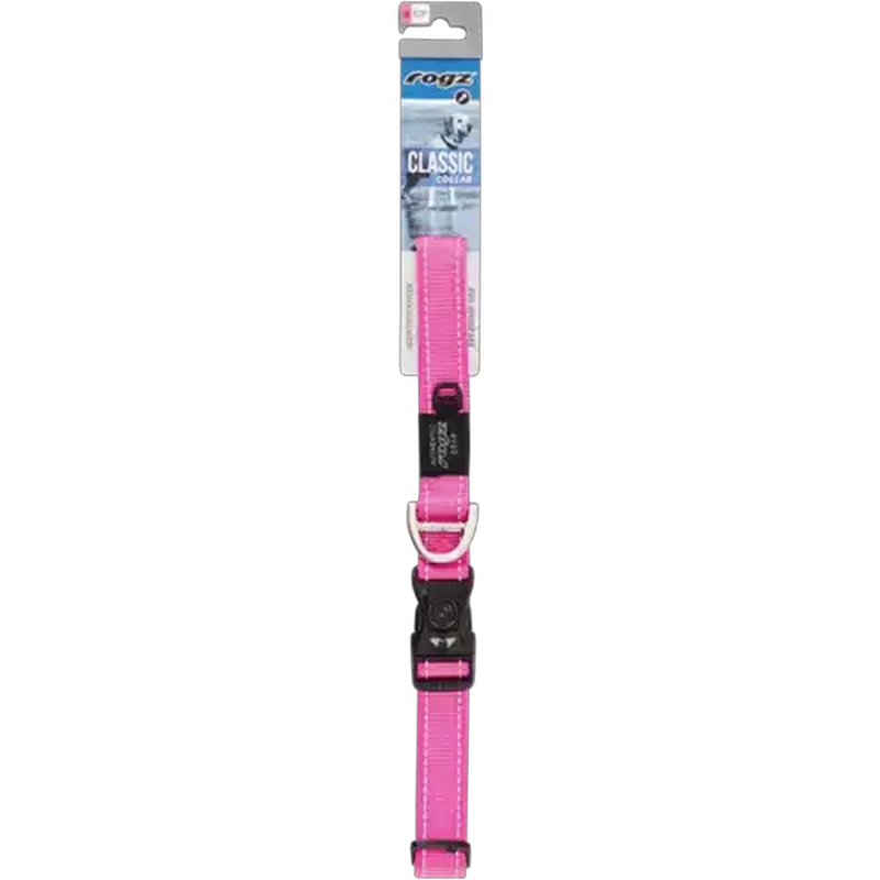 Rogz Extra Large Pink Classic Dog Collar