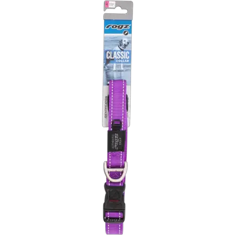 Rogz Extra Large Purple Classic Dog Collar