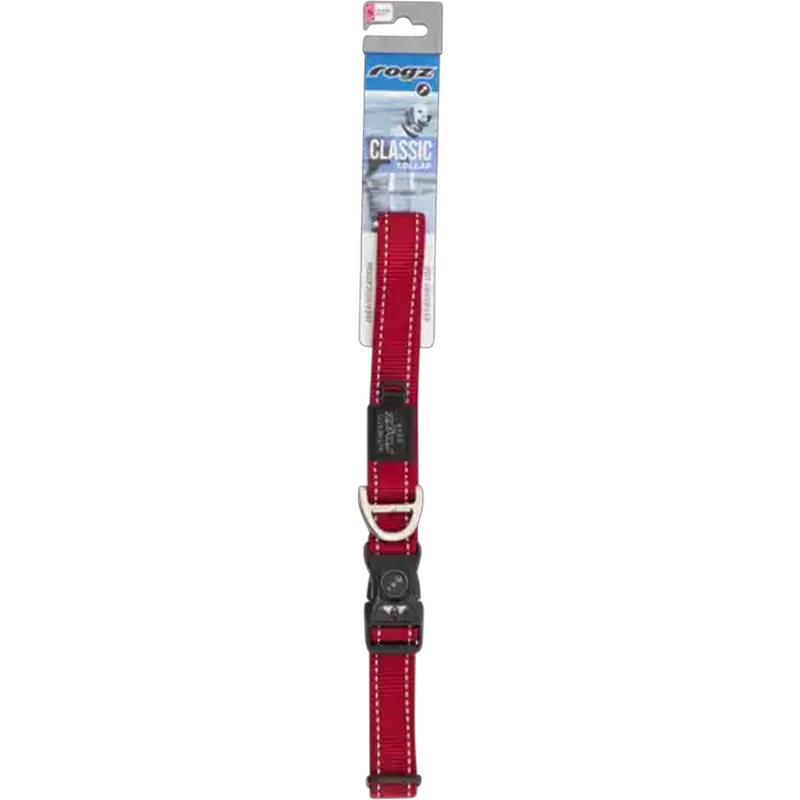 Rogz Extra Large Red Classic Dog Collar