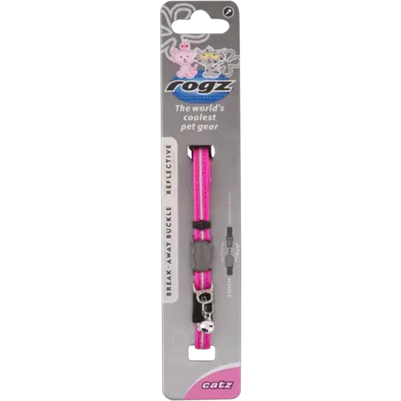 Rogz Extra Small Pink Alleycat Breakaway Cat Collar
