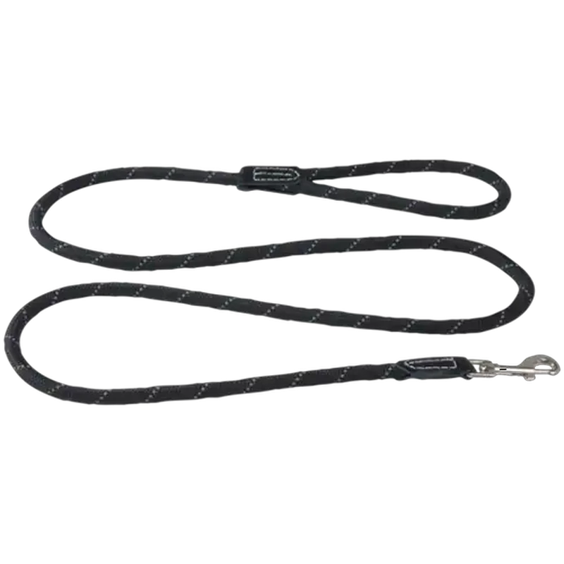 Rogz Large Black Rope Dog Lead
