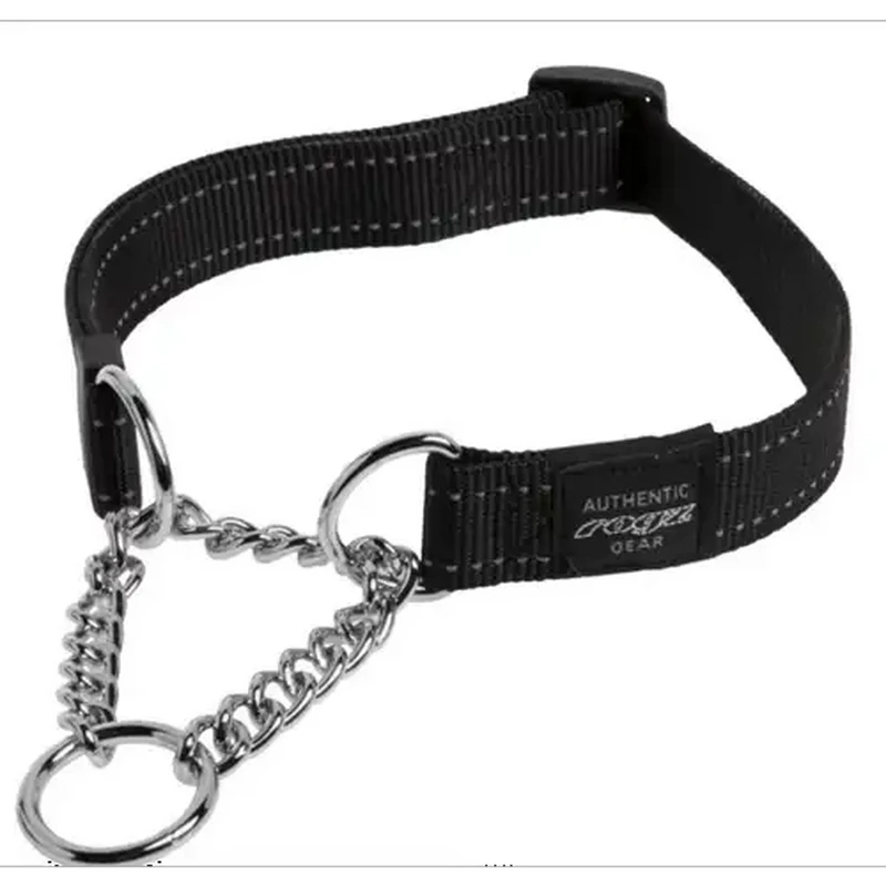 Rogz Large Black Utility Control Dog Chain Collar