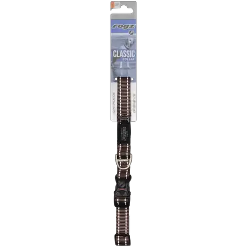 Rogz Large Brown Classic Dog Collar