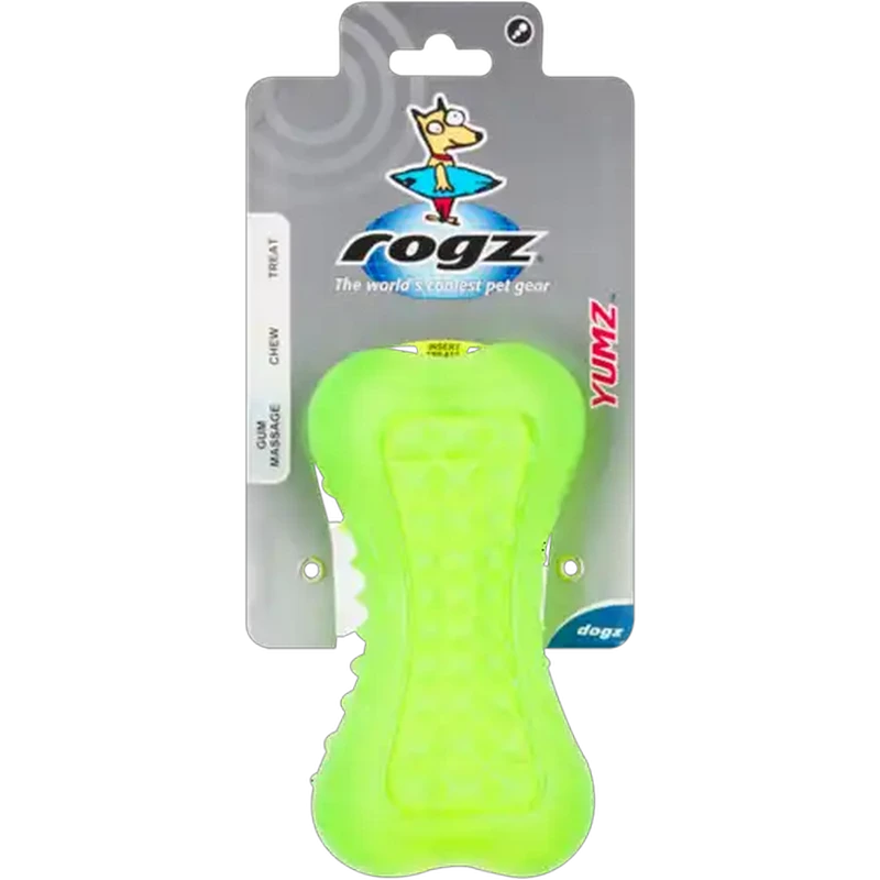 Rogz Large Lime Yumz Dog Treat Toy