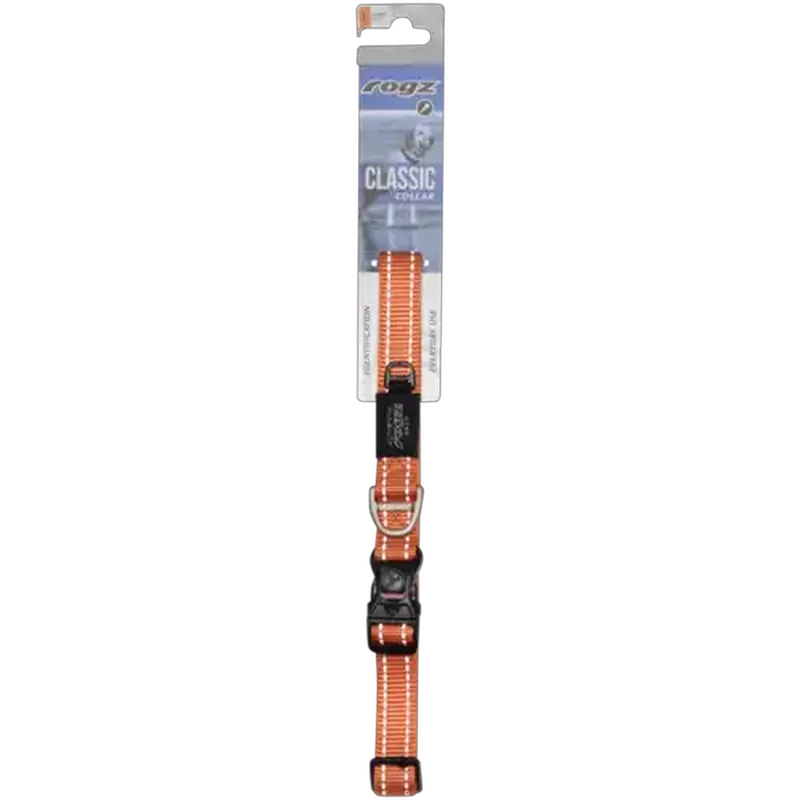 Rogz Large Orange Classic Dog Collar