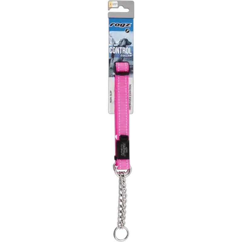 Rogz Large Pink Control Dog Collar