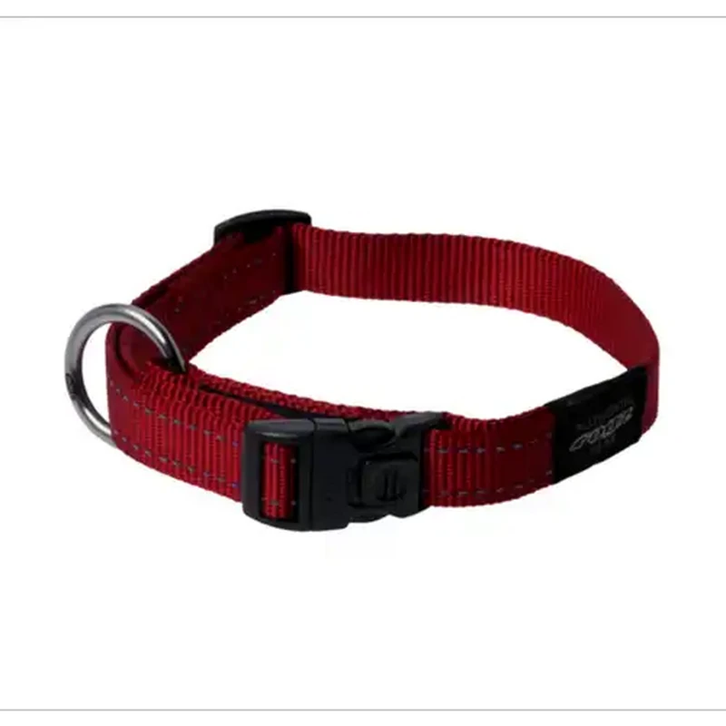 Rogz Large Red Utility Fanbelt Dog Collar