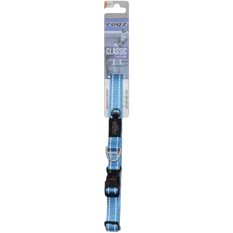 Rogz Large Turquoise Classic Dog Collar