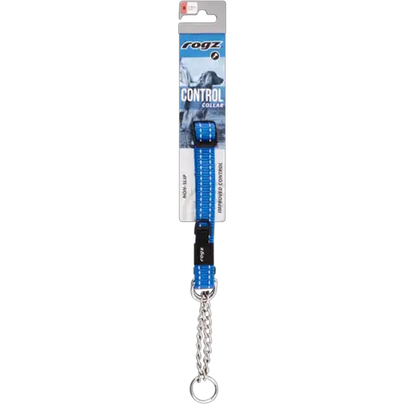 Rogz Medium Blue Control Dog Collar