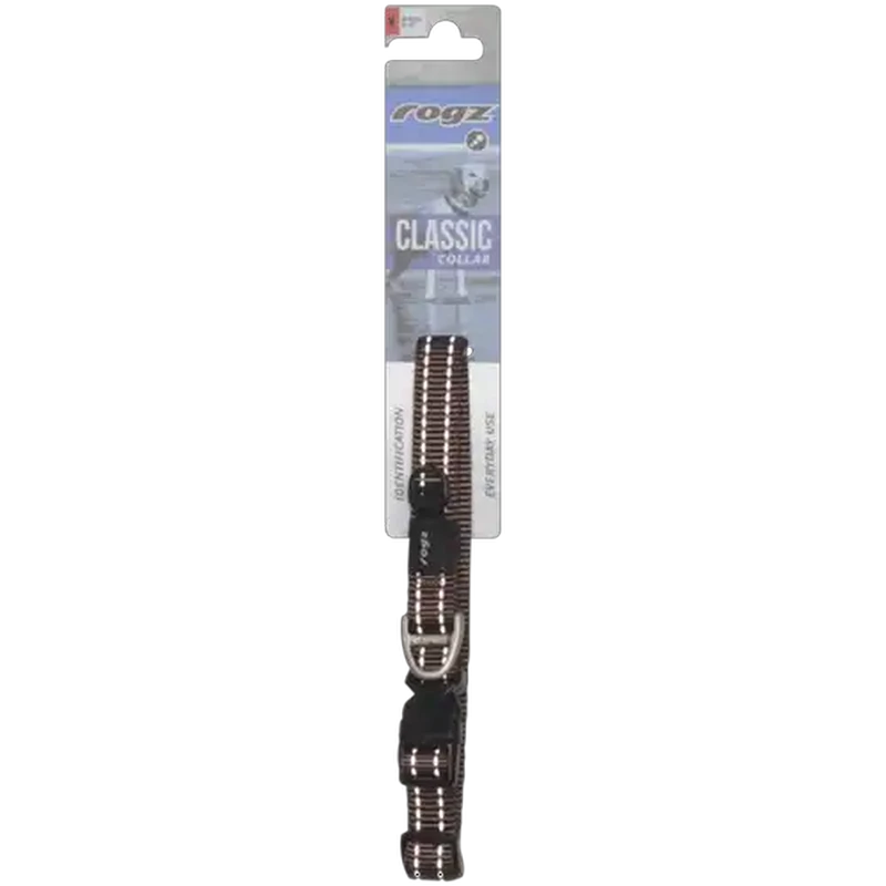 Rogz Medium Brown Classic Dog Collar