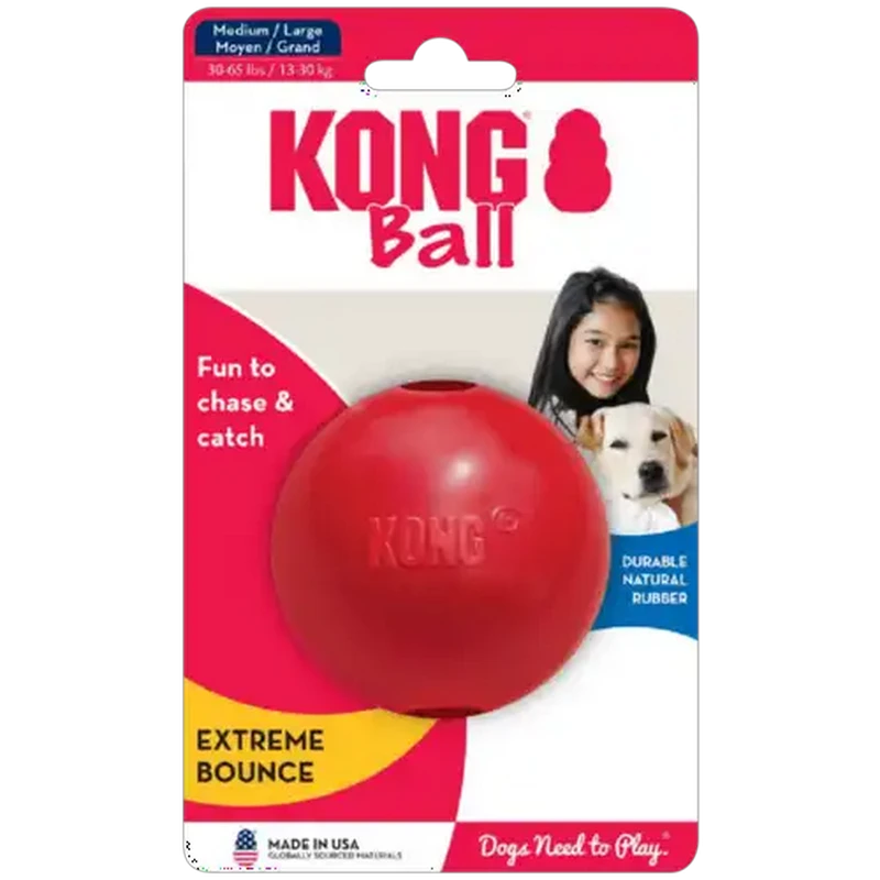 Rogz Medium/Large Red Kong Dog Ball