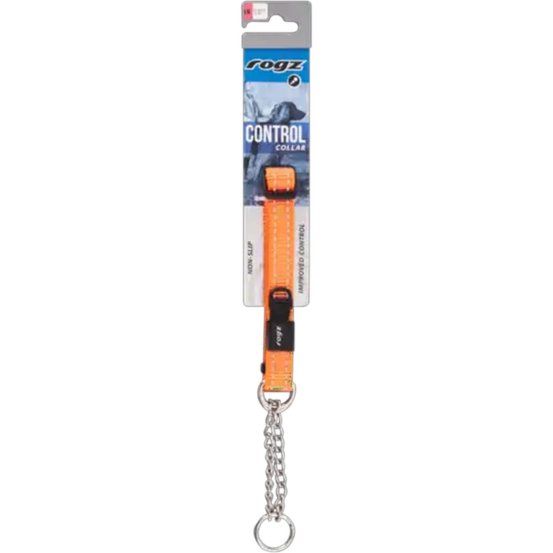 Rogz Medium Orange Utility Control Dog Collar