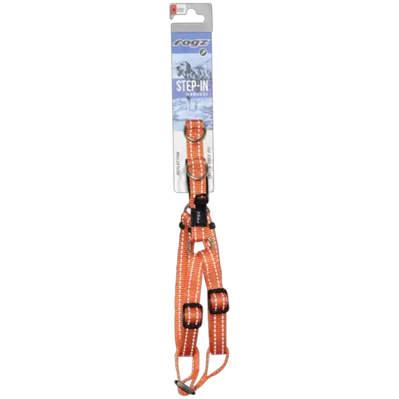 Rogz Medium Orange Utility Step-In Dog Harness
