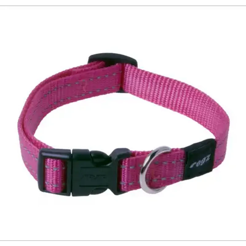 Rogz Medium Pink Snake Utility Safety Release Dog Collar
