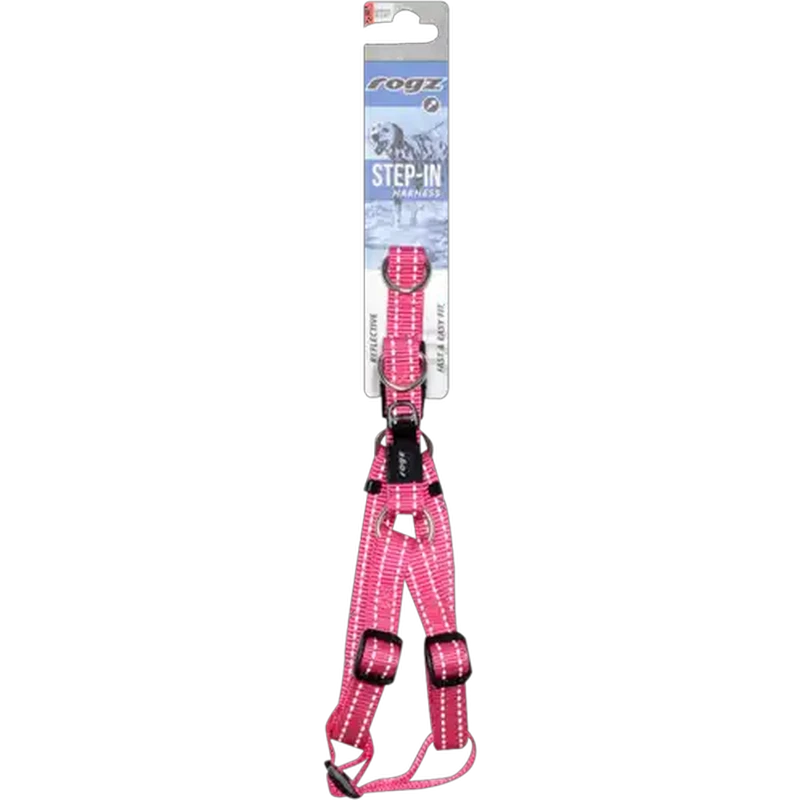Rogz Medium Pink Utility Step-In Dog Harness