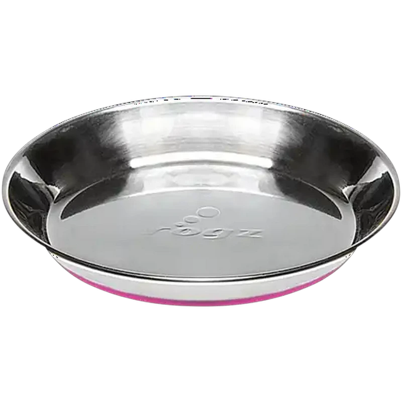 Rogz Pink Stainless Steel Non-Slip Cat Bowl