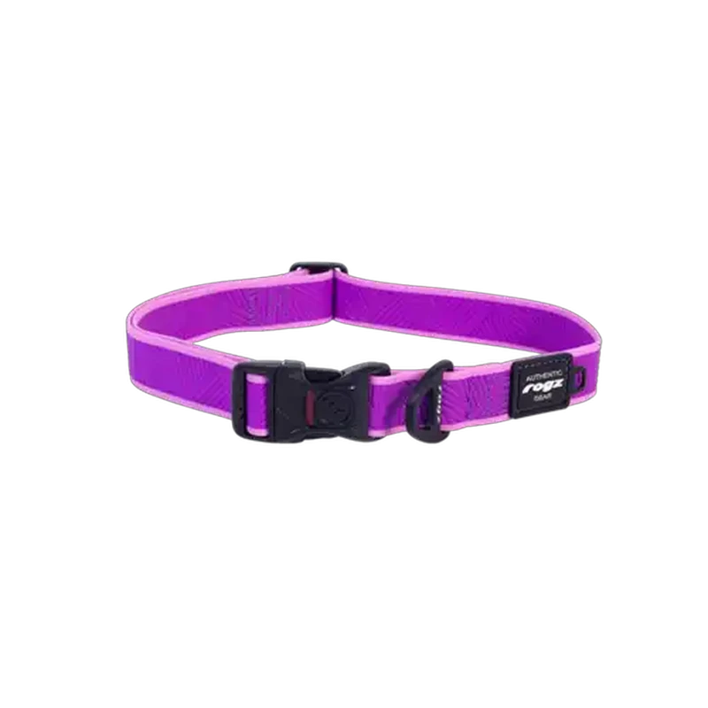 Rogz Purple Amphibian Classic Collar Extra Large