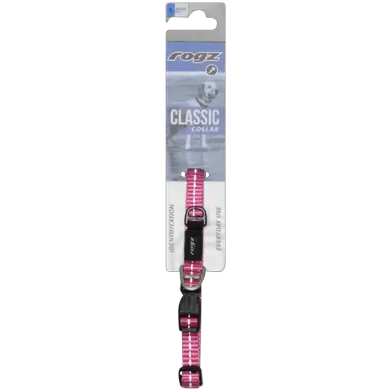 Rogz Small Pink Classic Dog Collar