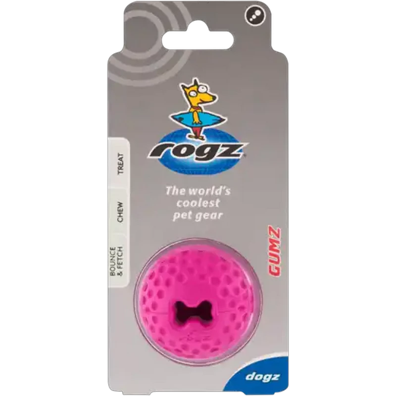 Rogz Small Pink Gumz Dog Chew Ball