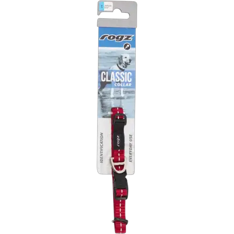 Rogz Small Red Classic Dog Collar
