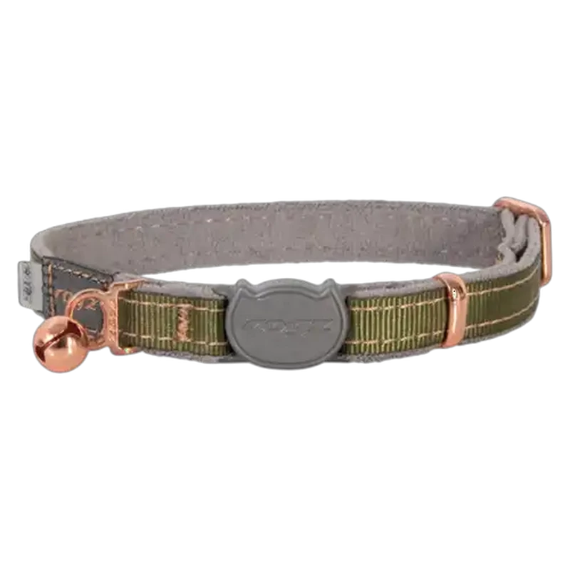 Rogz UrbanCat Olive Safety Collar XS