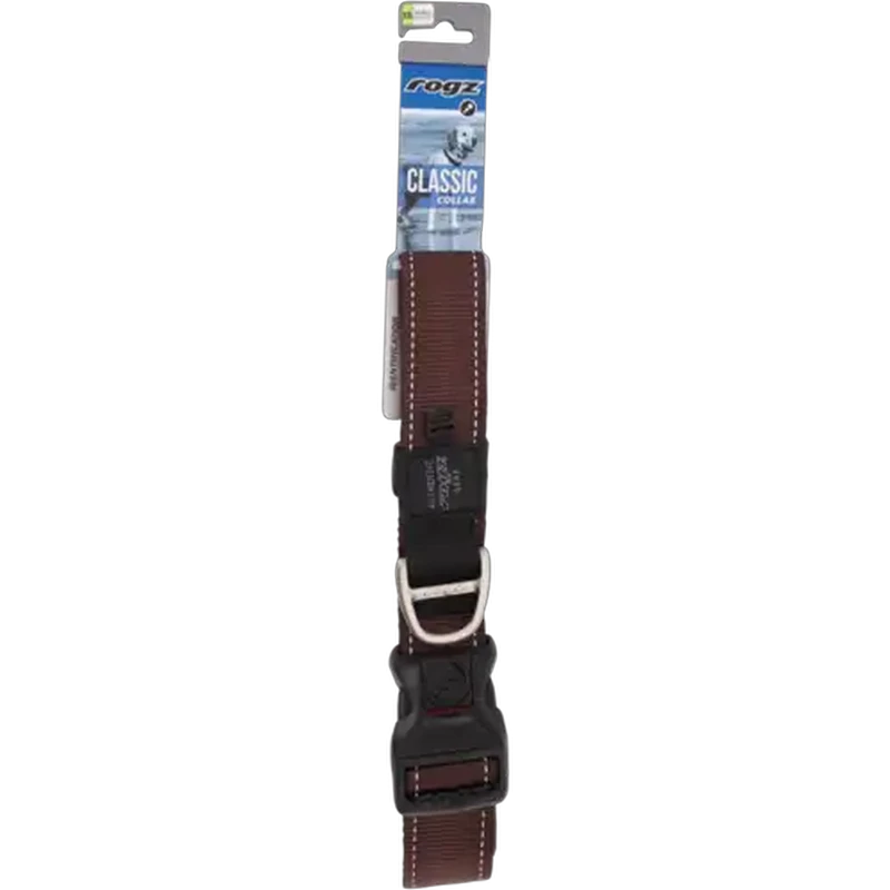 Rogz XXL Brown Classic Dog Collar