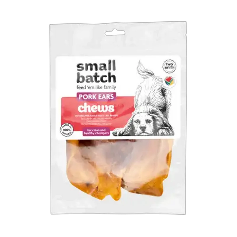 Smallbatch Adult Dog Pork Ear Chews 2-Pack