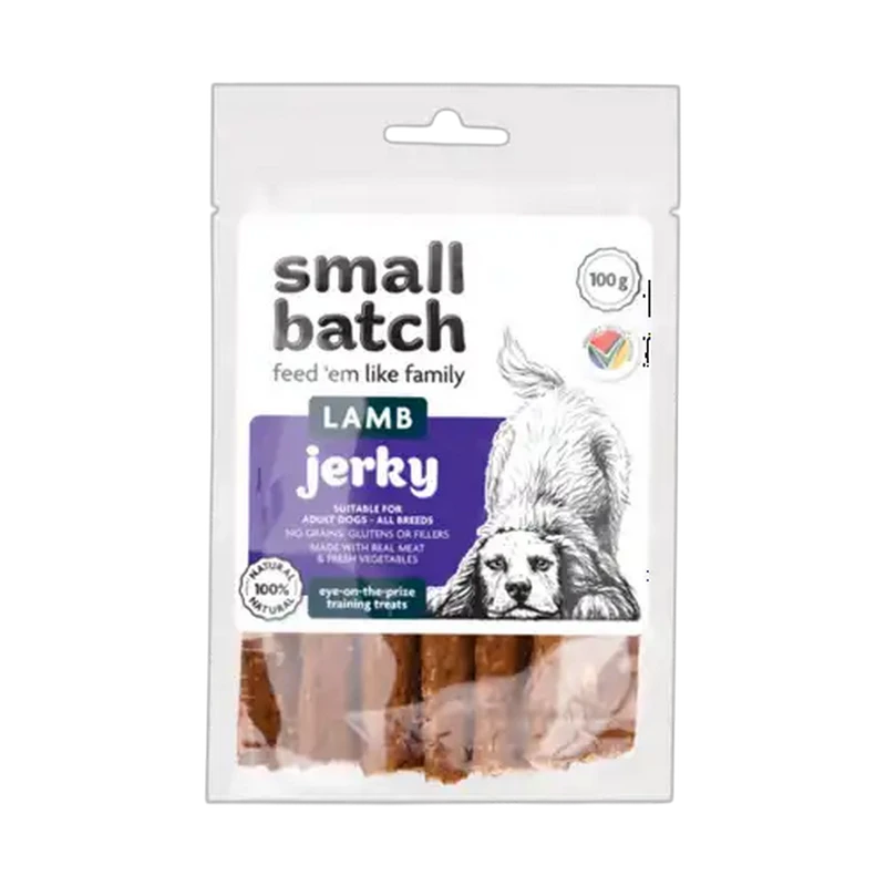 Smallbatch Lamb Jerky Dog Treats 100g