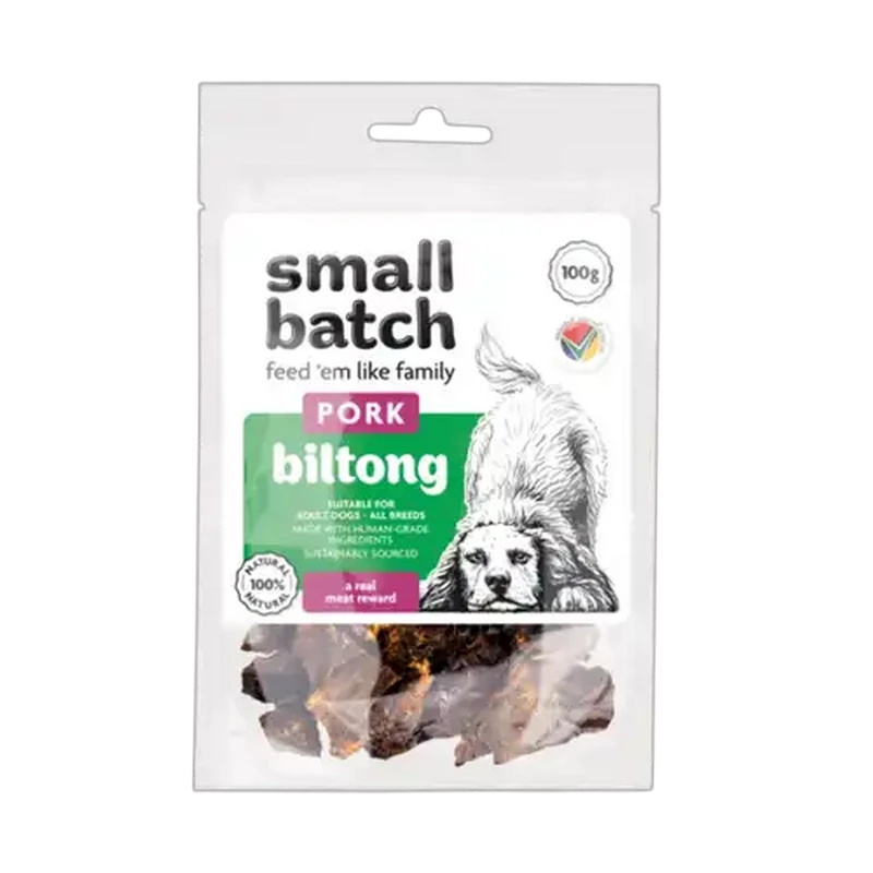 Smallbatch Pork Biltong Dog Treats 100g
