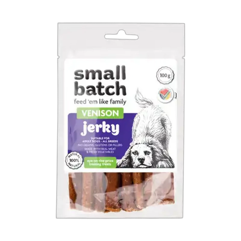 Smallbatch Venison Jerky Dog Treats 100g