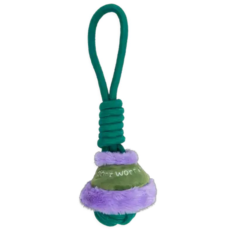 Takamisu Green Don't Worry Rope Knot Dog Toy