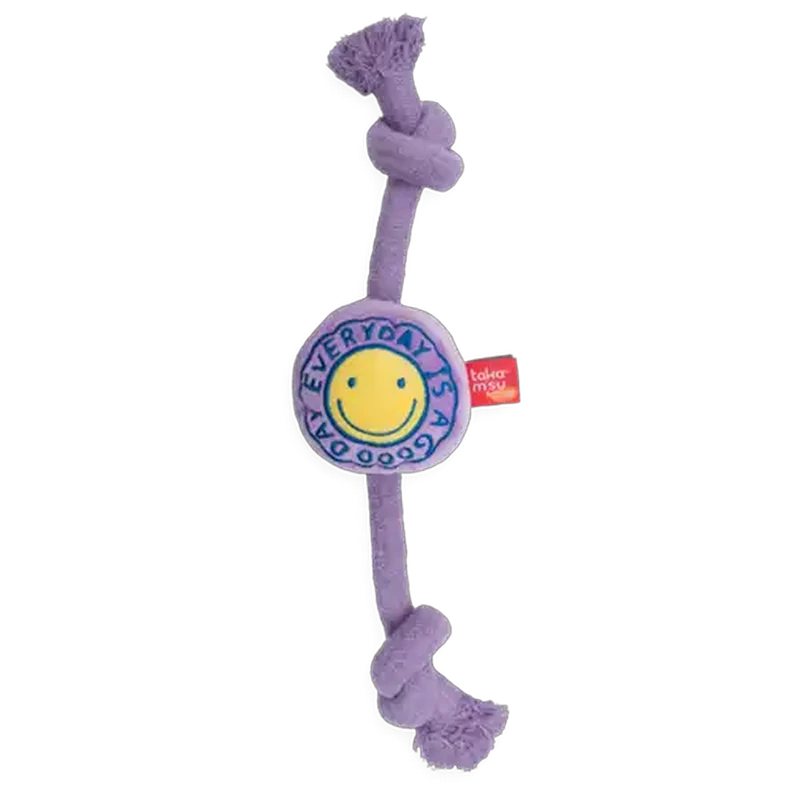 Takamisu Lilac Good Day Rope/Plush Dog Toy