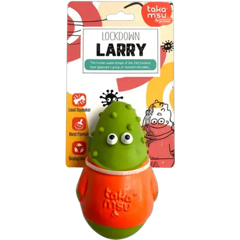 Takamisu Microbes Lockdown Larry Latex Dog Toy