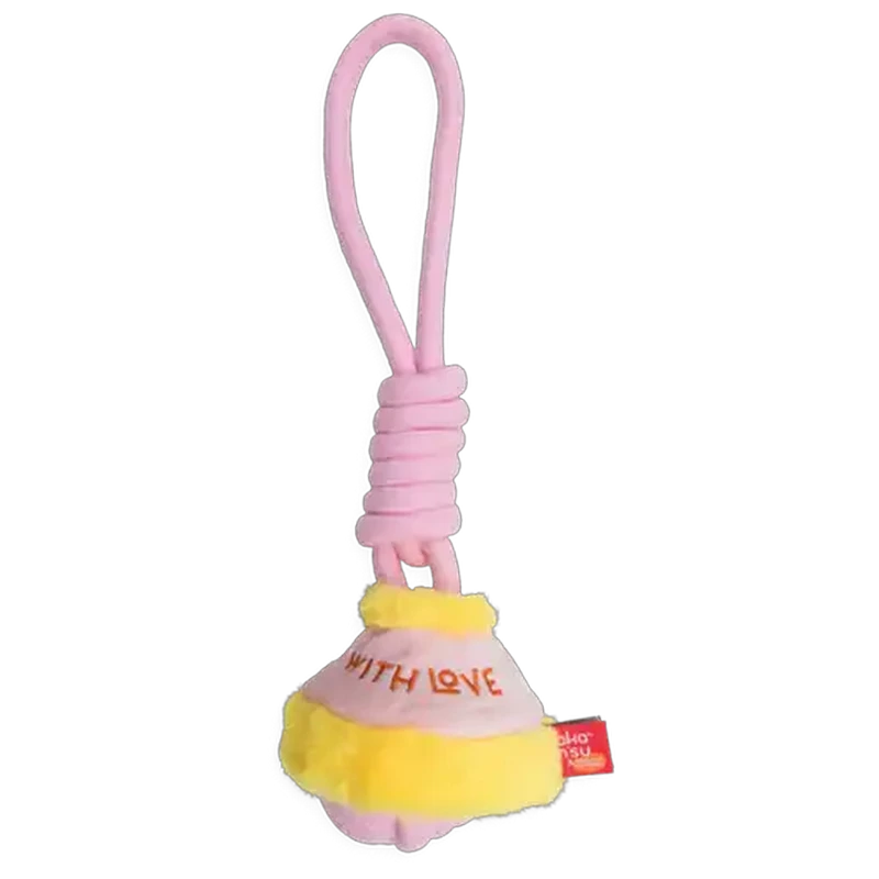 Takamisu Pink With Love Rope Knot Dog Toy