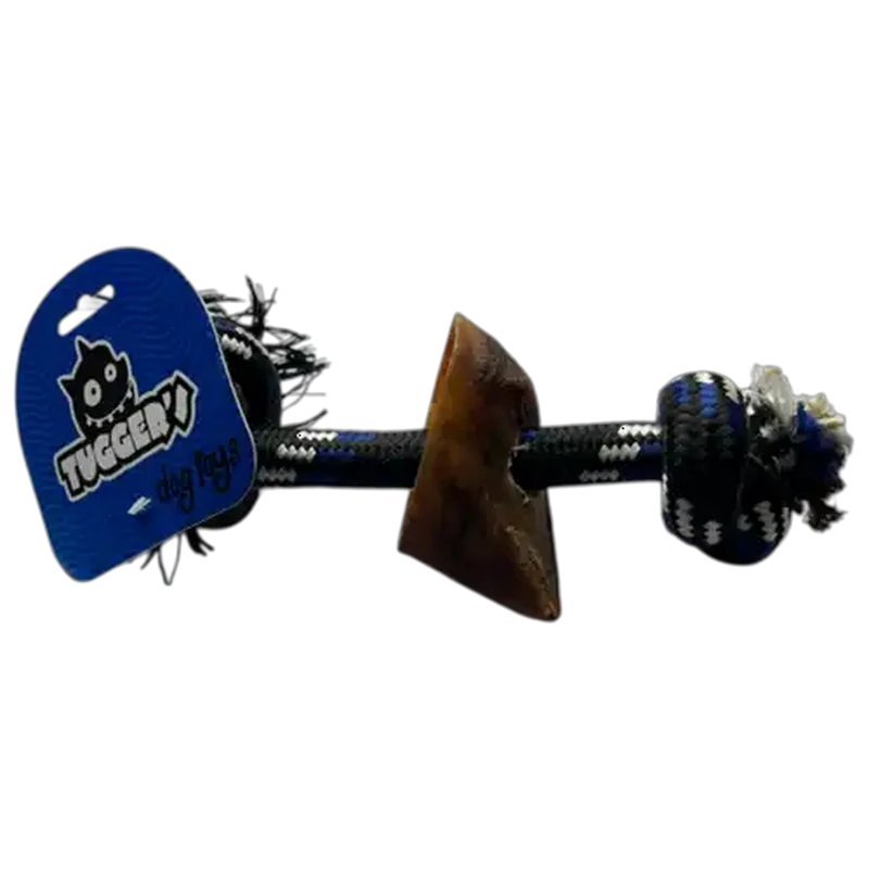 Tuggers Dog Rope With 1 Smoked Cow Hoof