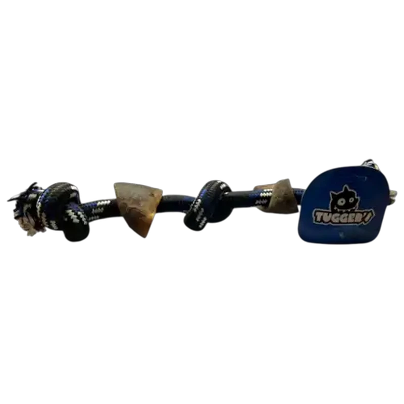 Tuggers Dog Rope With 2 Smoked Cow Hooves