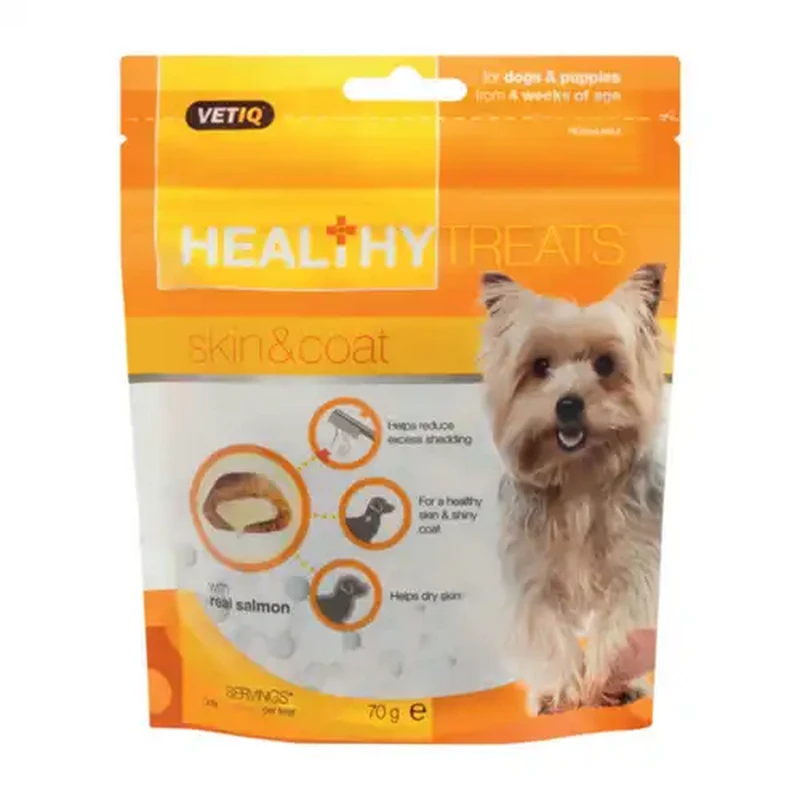 Vetiq Healthy Treats Skin & Coat Dog Treats 70g
