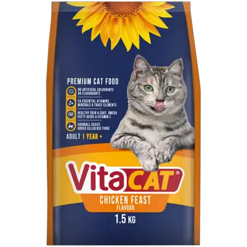 VitaCat Chicken Feast Flavour Adult Dry Cat Food 1.5kg